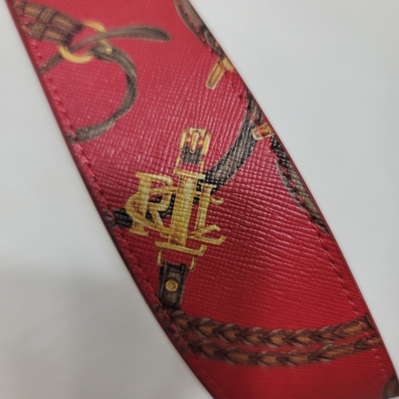 NWOT.  Ralph Lauren Red belt.  Size M.  (407) - Picture 2 of 9